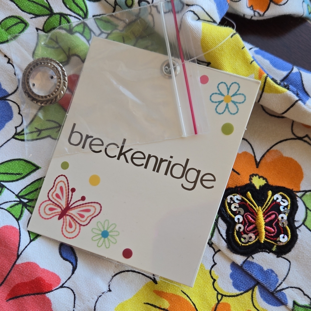 🦋 Breckenridge Vintage Floral Butterfly Patchwork Jacket-MED🌺🌻🌼🏵️🌷🏵️ - Picture 9 of 10